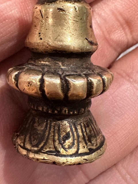 古玩銅器銅佛塔尖真品鑒賞圖