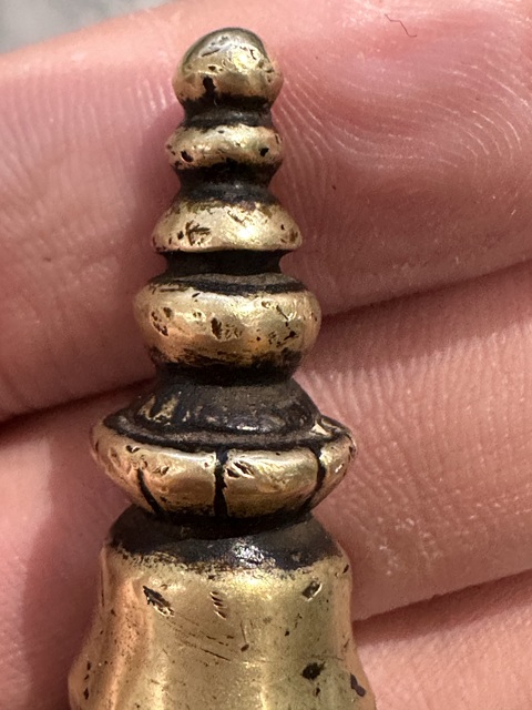 古玩銅器銅佛塔尖真品鑒賞圖