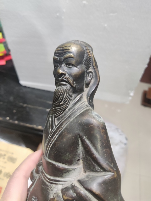 古玩銅器銅華佗真品鑒賞圖