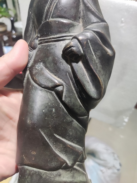 古玩銅器銅華佗真品鑒賞圖