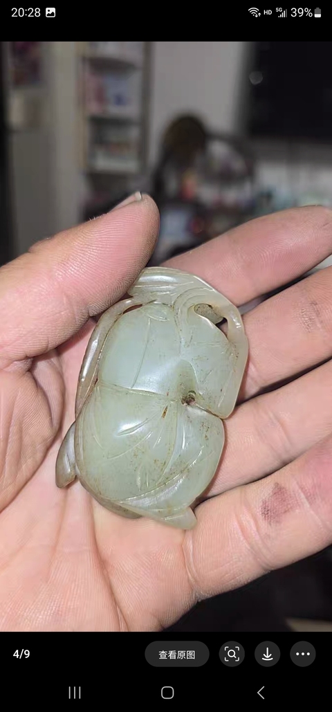 古玩玉器童子雕刻件真品鑒賞圖