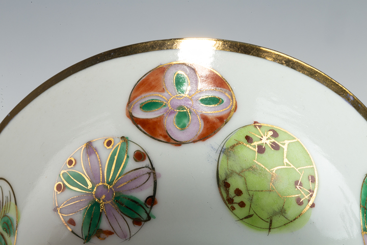 古玩陶瓷民國·粉彩皮球花紋碗一對真品鑒賞圖