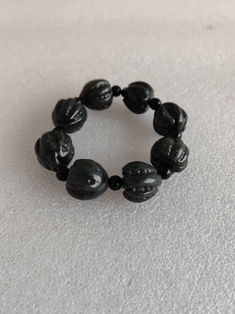 古玩玉器和田青玉手串拍賣，當(dāng)前價(jià)格398元