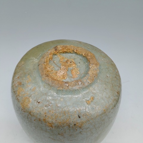 古玩陶瓷高麗青瓷蓋罐真品鑒賞圖