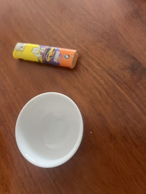 古玩陶瓷粉彩花卉紋茶碗真品鑒賞圖