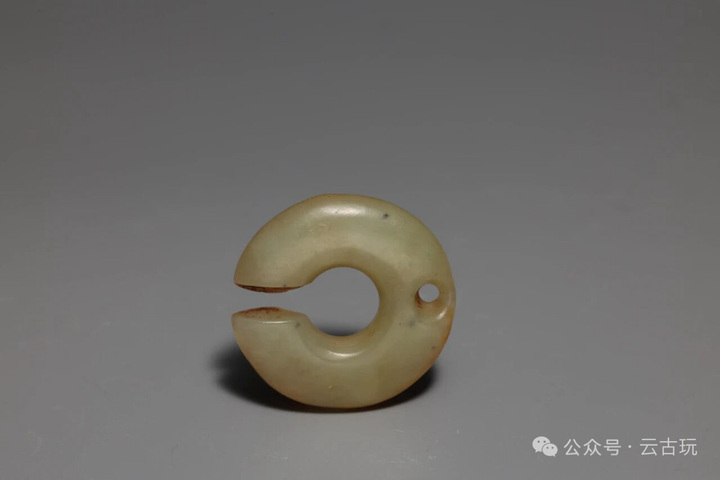 古玩玉器玉玦真品鑒賞圖