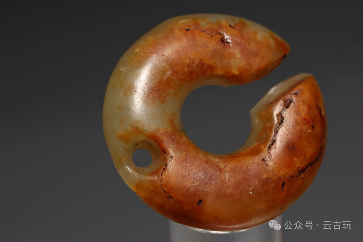 古玩玉器玉玦真品鑒賞圖