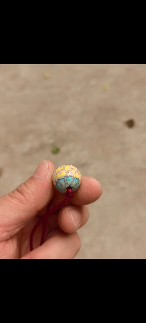 古玩陶瓷粉彩瓷珠真品鑒賞圖