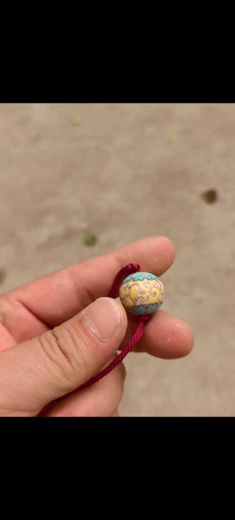 古玩陶瓷粉彩瓷珠真品鑒賞圖