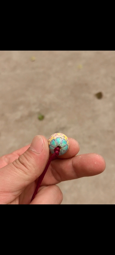 古玩陶瓷粉彩瓷珠真品鑒賞圖