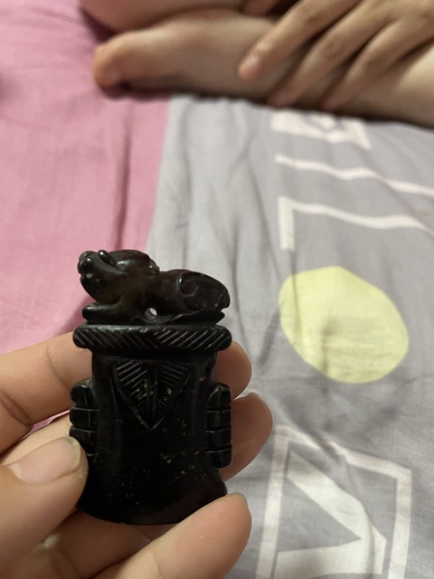 古玩玉器岫玉雕“清末民初”掛件真品鑒賞圖