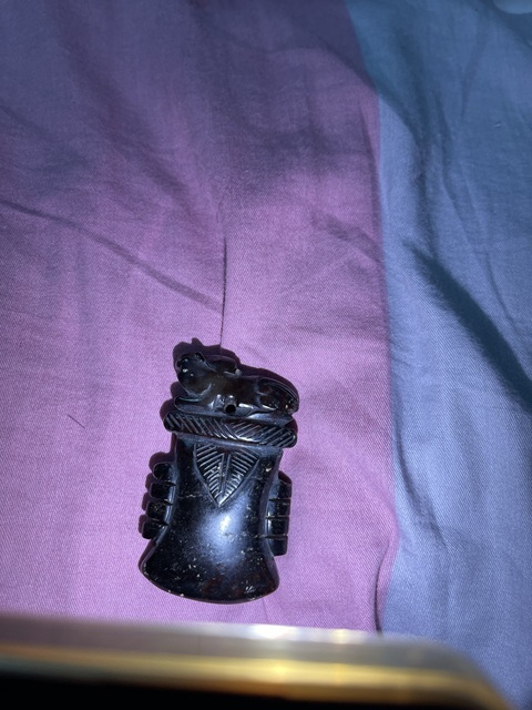 古玩玉器岫玉雕“清末民初”掛件真品鑒賞圖