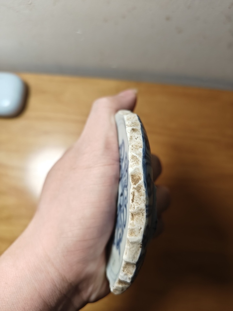 古玩陶瓷明中期青花瓷片真品鑒賞圖