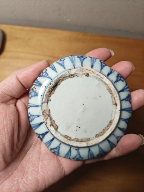 古玩陶瓷明中期青花瓷片真品鑒賞圖