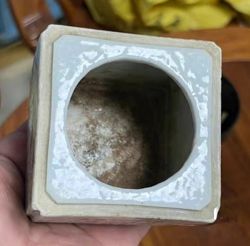 古玩陶瓷淺絳花鳥溫酒器真品鑒賞圖