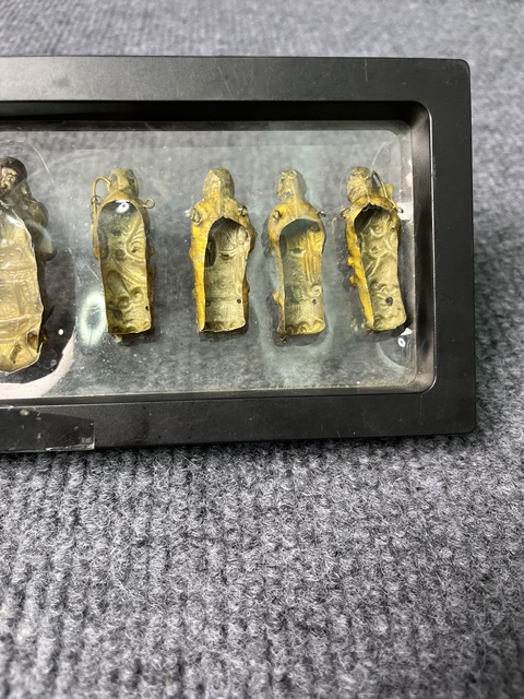 古玩雜項鎏金八仙人物帽飾真品鑒賞圖