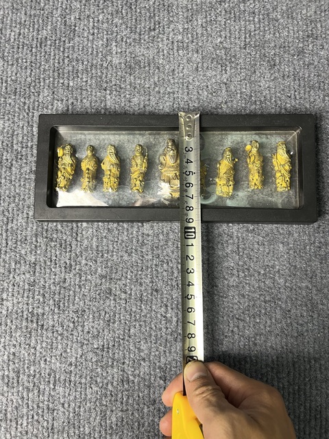 古玩雜項鎏金八仙人物帽飾真品鑒賞圖