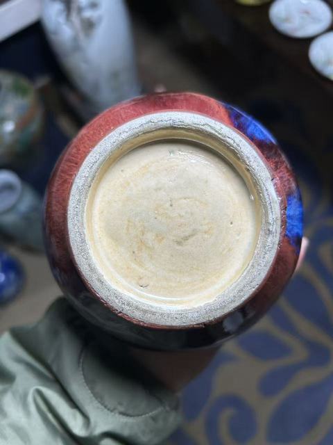 古玩陶瓷窯變釉瓶真品鑒賞圖