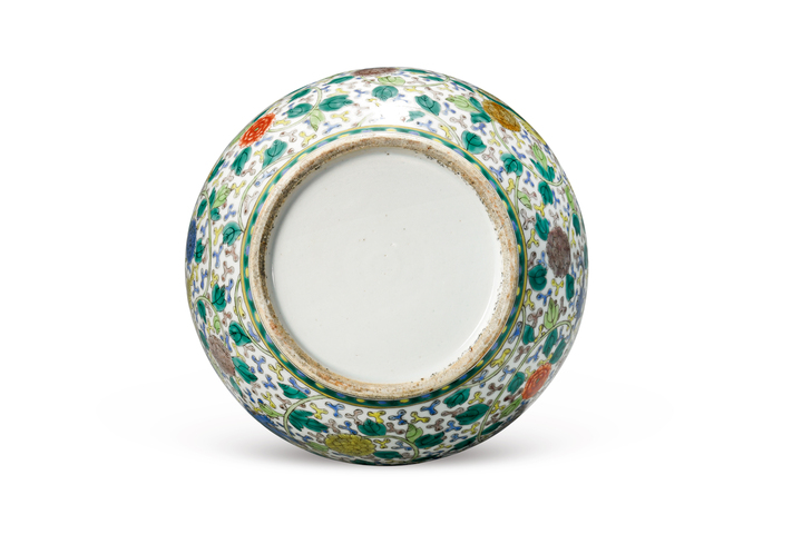 古玩陶瓷雙象鼻耳獅紋瓶真品鑒賞圖