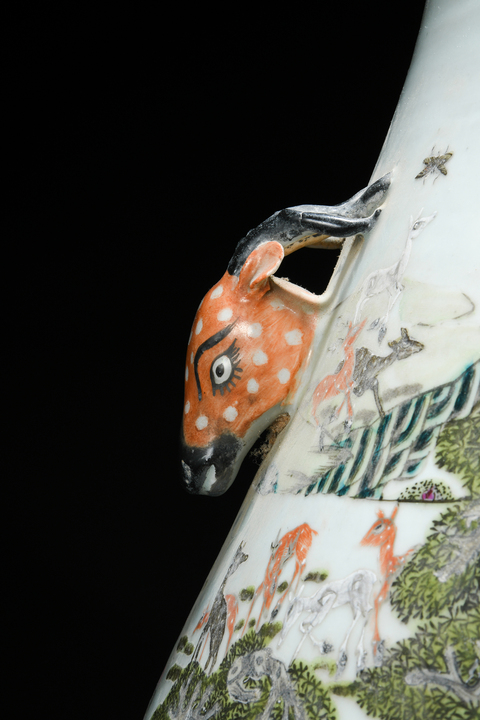 古玩陶瓷鹿頭尊真品鑒賞圖