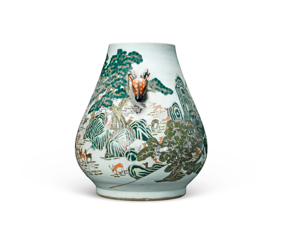 古玩陶瓷鹿頭尊真品鑒賞圖