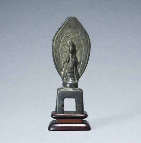 古玩銅器銅菩薩像真品鑒賞圖