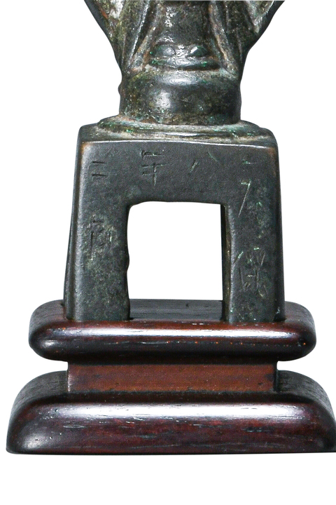 古玩銅器銅菩薩像真品鑒賞圖