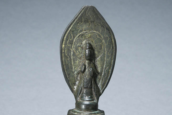 古玩銅器銅菩薩像真品鑒賞圖