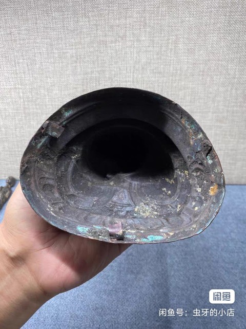 古玩銅器銅藥師佛真品鑒賞圖