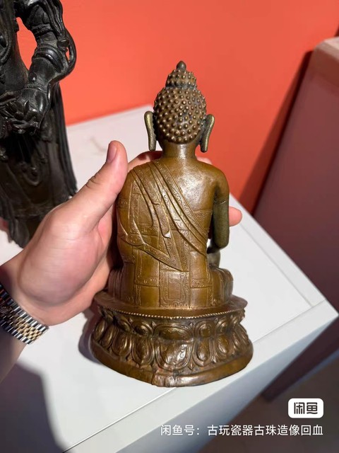 古玩銅器釋迦牟尼佛真品鑒賞圖