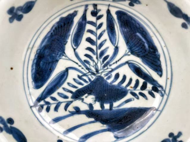 古玩陶瓷明晚期·青花深腹洗真品鑒賞圖