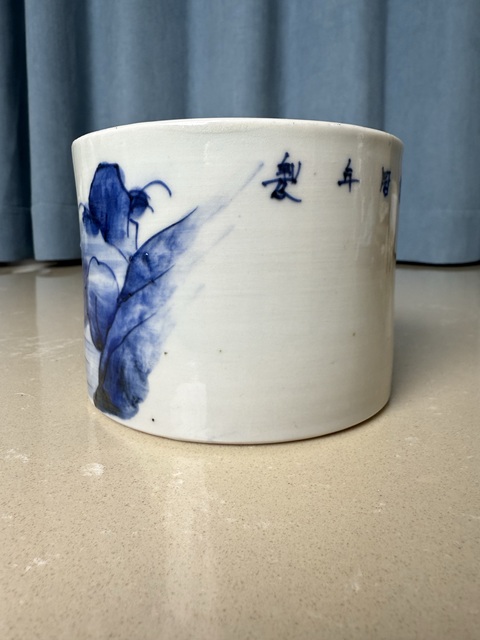 古玩陶瓷清中期 蘇東坡夜游赤壁圖琴爐拍賣，當前價格650元