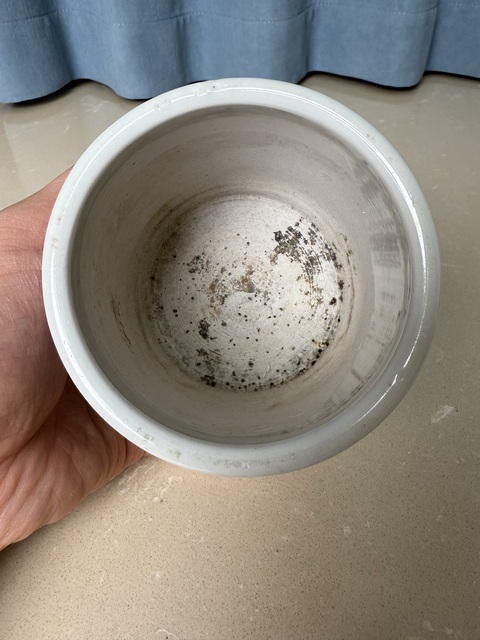 古玩陶瓷清中期 百福百壽云雷紋筆筒拍賣，當前價格450元