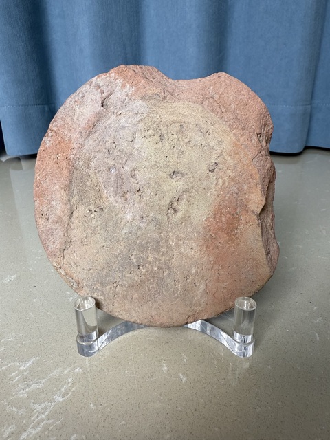 古玩陶瓷青州出土 宋代 獸面瓦當拍賣，當前價格390元