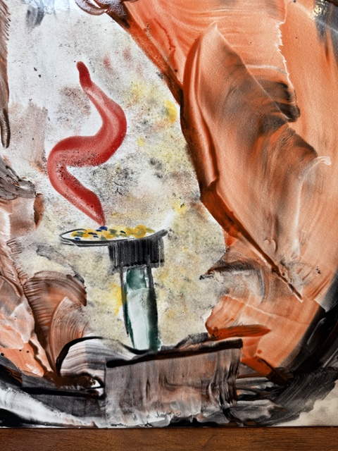 古玩陶瓷張修道大師真跡 釉上窯變五彩傳燈圖瓷板畫拍賣，當前價格1900元