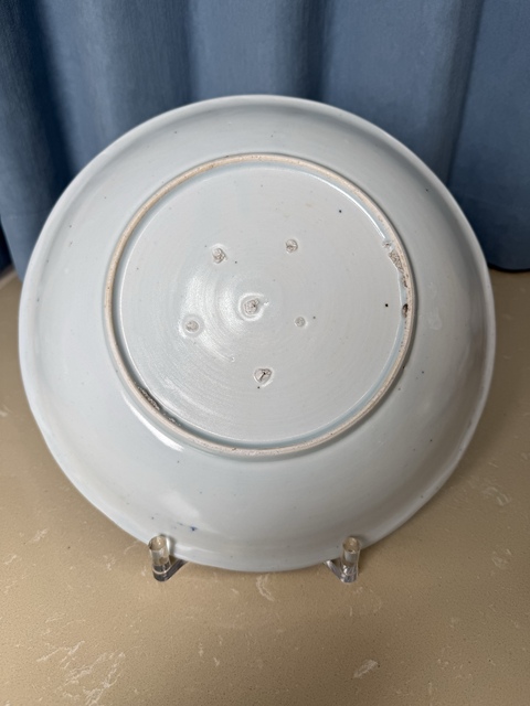 古玩陶瓷清早期 青花云龍紋大盤拍賣，當前價格650元