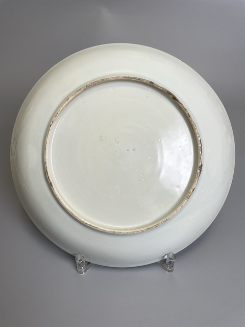 古玩陶瓷清雍正 粉彩花卉紋大盤拍賣，當前價格1200元