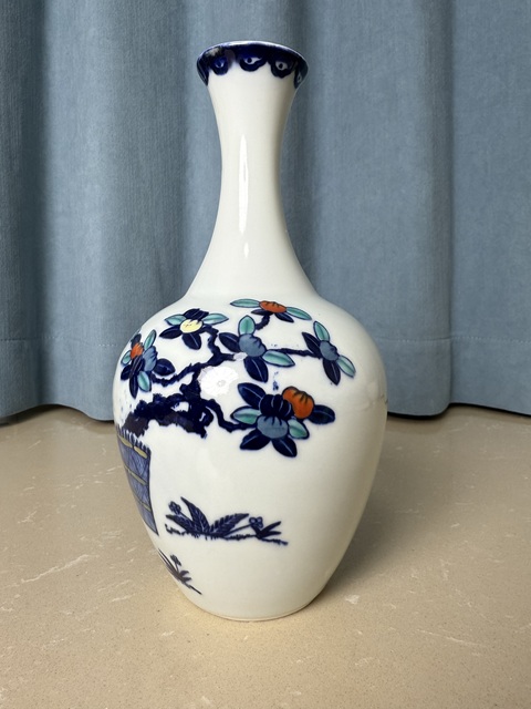 古玩陶瓷清晚期 斗彩賞瓶拍賣，當前價格350元