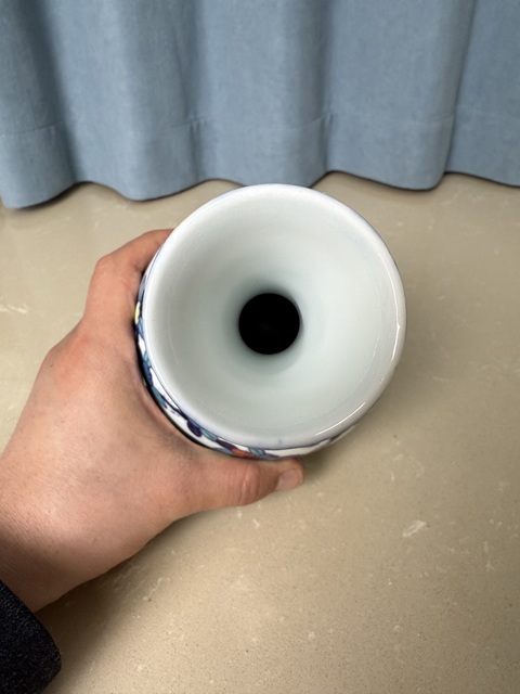 古玩陶瓷清晚期 斗彩賞瓶拍賣，當前價格350元