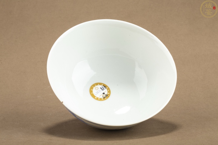 古玩陶瓷民國 藍料彩山水行舟紋碗拍賣，當前價格850元