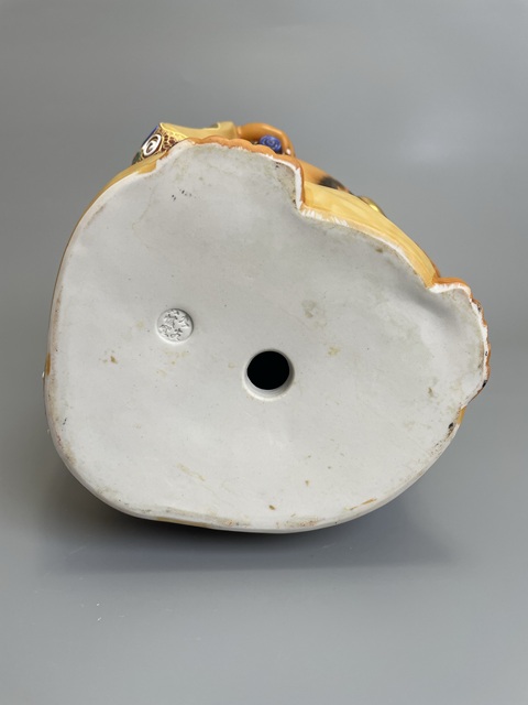 古玩陶瓷清晚期 日本官窯 九谷粉彩布袋和尚造像拍賣，當(dāng)前價(jià)格1200元