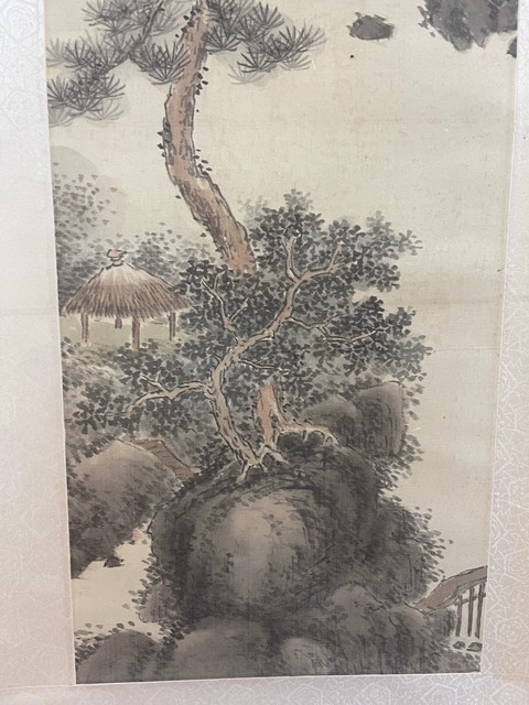 古玩字畫松泉圖真品鑒賞圖