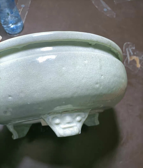 古玩陶瓷青瓷爐拍賣，當前價格2860元