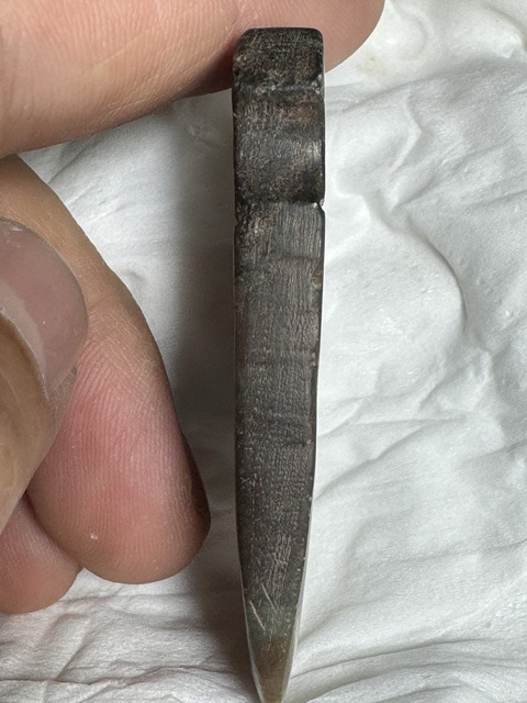 古玩玉器做舊仿古“柄形器”真品鑒賞圖