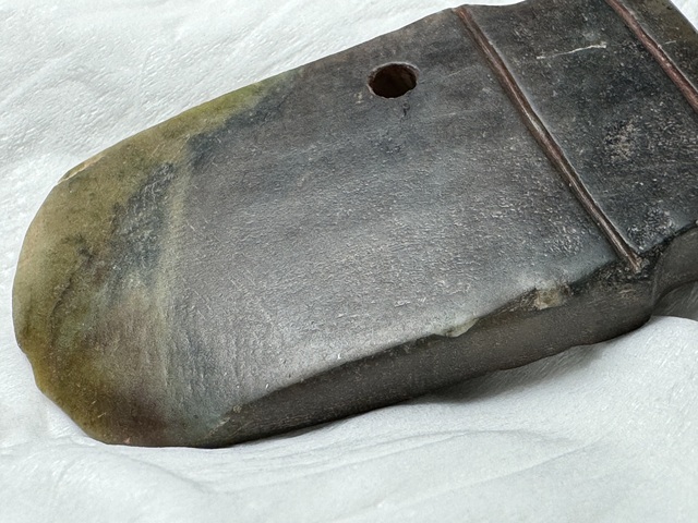 古玩玉器做舊仿古“柄形器”真品鑒賞圖