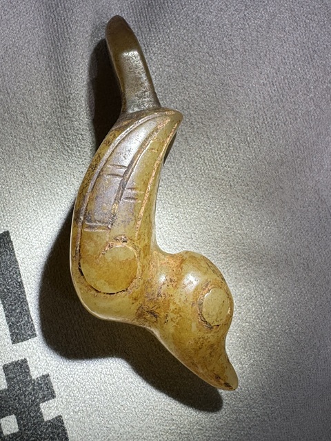 古玩玉器做舊仿古“玉鳳鳥”真品鑒賞圖