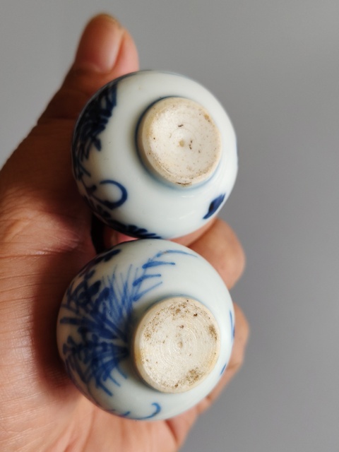 古玩陶瓷清康熙雙秋圖青花葫蘆瓶拍賣，當前價格1680元