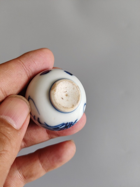 古玩陶瓷清康熙雙秋圖青花葫蘆瓶拍賣，當前價格1680元