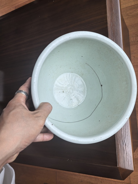 古玩陶瓷青花風(fēng)景人物紋卷缸真品鑒賞圖