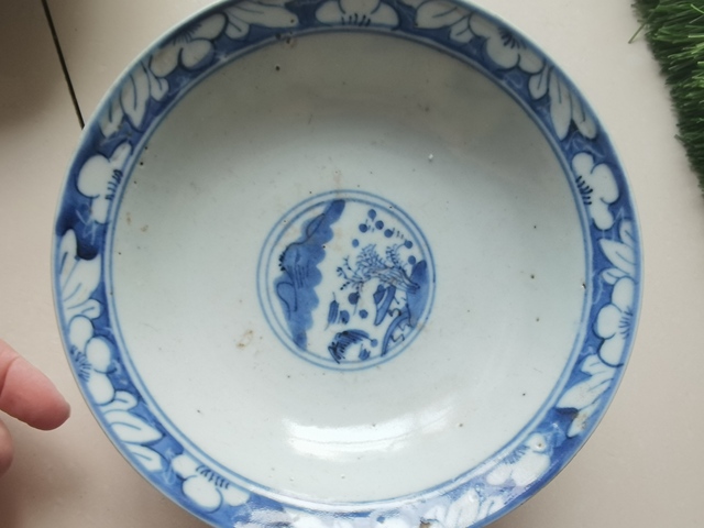 古玩陶瓷青花人物高足碗真品鑒賞圖